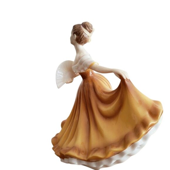ROYAL DOULTON Pretty Ladies Madison - dancing with fan in gold - Picture 3 of 3